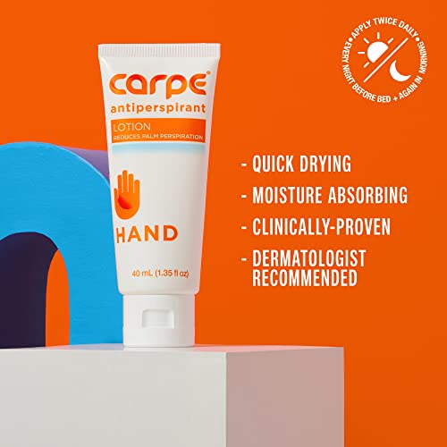 Carpe Antiperspirant Hand Lotion (Pack of 3), A dermatologist
