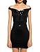 Zeagoo Women's Off Shoulder Lace Up Mini Dress Bodycon Club Party Dresses
