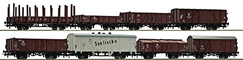 Set: 8-teilig, Güterwagen, DR