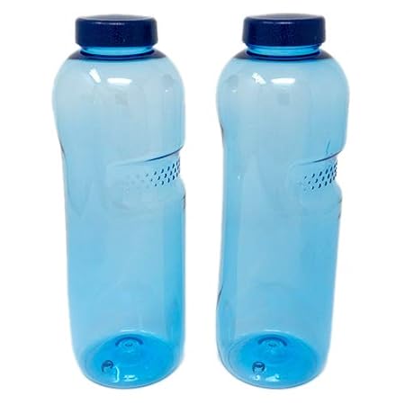 SAXONICA Trinkflasche aus Tritan 2 x 0,5 Liter ohne Weichmacher BPA frei (Bisphenol A frei) für Wasser, Milch oder Saft