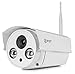 FDT 720P HD WiFi Bullet IP Camera (1.0 Megapixel) Outdoor Wireless Security Camera FD7902 (White) - IP66 Weatherproof, Plug & Play & Nightvision