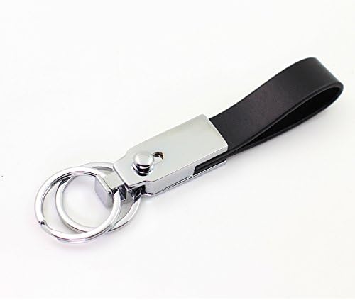 Keychain Creative design and Genuine Leather key chain zinc alloy blet key rings Secured &amp; Useful Key Holder with gift box