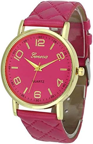 Watches for Women Clearance Sale, Stekima Fashion Faux Leather Analog Display Dial Quartz Watches for Women Ladies Luxury Bracelet Bangle Wrist Watches for Party Club Casual Watches Stainless Steel