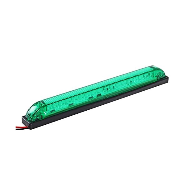 Partsam-2pcs-8-Led-Marker-Light-Utility-Strip-Light-Bar-For-12V-Truck-Trailer-Boat-18-Green-LED Partsam-2pcs-8-Led-Marker-Light-Utility-Strip-Light-Bar-For-12V-Truck-Trailer-Boat-18-Green-LED