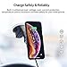 PITAKA New Magnetic Wireless Charging Windshield Car Mount[Suction Cup Magmount Qi]-Premium Luxury 360 Degree Rotation Fast Charge Suction Cup Phone Holder for Qi Smartphones