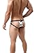 ONEFIT Mens Sexy Through Sheer Breathable Magic Striped Pouch Shorts Underwear