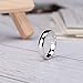 EAMTI 4mm 925 Sterling Silver Rings for Women High Polish Plain Dome Comfort Fit Size 5.5