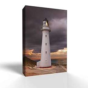 Canvas Wall Art Lighthouse Pictures Home Wall Decorations for Bedroom Living Room Paintings Canvas Prints Framed - 12x18 inches