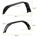 Bangbangche 4X Front Rear Fender Flares Kit Inner Fender Mud Guard Replacement 2007-2017 Jeep Wrangler JK Textured 2 & 4 Doors Unlimited, Factory Holes Heavy-Duty Black Stainless Steel not Plastic
