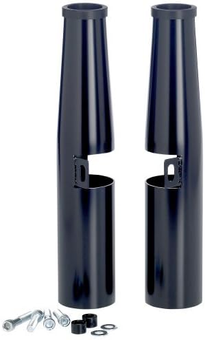 Lowbrow Customs 2736 Black Fork Shroud (for 39 mm Front Ends (Perfect for Harley-Davidson Sportster, Dyna, FXR Models)