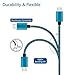 Android Charging Cable 10FT,(3Pack)High Speed Micro USB Charger Cord,Micro 2.0 A Male to B Charging Wire,Durable Long Braided Data Sync Cable for Samsung Phone/Galaxy Tablet/LG/Honor/Windows/PS4- Blue
