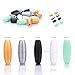 Sopeace 50pc Break Away Safety Clasp for Teething Necklaces and Bracelets Plastic Breakaway Clasps for Necklace (Black)