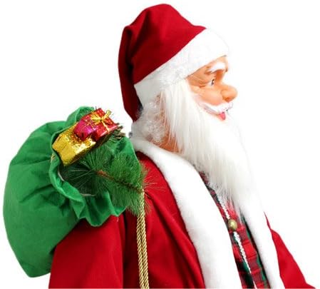 Stella Di Natale Karaoke.Lux Pro Babbo Natale Karaoke Che Canta E Balla 200 X 80 X 70 Cm Con Sensore Di Movimento E Alimentatore Amazon It Casa E Cucina