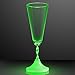 Light Up Champagne Glass with Color Changing LED Light & Long Spiral Stem (Set of 6)