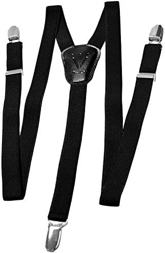 Boy's SUSPENDERS Y Shape Back Elastic Button &amp; Clip Convertible by VESUVIO NAPOLI