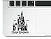 Magic Kingdom Castle Clear Vinyl Printed Decal Sticker for Laptop MacBook Compatible with All MacBook Retina, Pro and Air Models Trackpad Princess