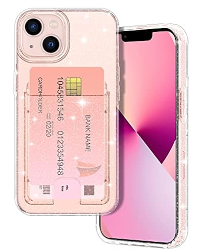 Petocase for iPhone 13 Wallet Case,Card Holder Slot Ultra Bling