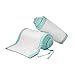 BreathableBaby Deluxe Embossed Mesh Crib Liner, White/Seafoam