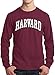 Harvard Shirt Long Sleeve Harvard University T-Shirt Crimson L