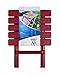 Camco 51694 Red Large Adirondack Portable Outdoor Folding Side Table, Perfect for The Beach, Camping, Picnics, Cookouts and More, Weatherproof and Rust Resistant