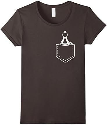 Womens Architect shirt my pocket have a compass architecture tool XL Asphalt