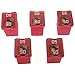 50 Amp 58V Low Profile J-Case Red Cartridge Fuse 5-Pack Littelfuse LJCA50