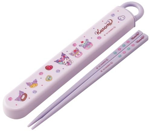 スケーター(Skater) 子供用 箸 箸箱 セット 16.5cm 日本製 スライド式 サンリオ クロミ Fancy Snacks Weets 女の子 ABS2AM-A