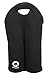 Hoopla Gorilla Bag - Deluxe Insulated Double Wine/Water Black Neoprene Tote - Keeps Your Drink Bottles Cool and Secure on the Move
