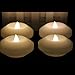LARDUX LED Floating Candles - 4 PCS 3 Inch Flameless Floating Tea Lights Battery Operated Waterproof Wax Candle Lights for Bathtub Vase Table Centerpieces Decoration