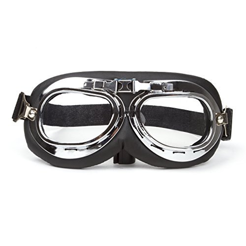 Motorcycle Biker Glasses Vintage Style Motocross Cruisers Sun Uv Wind Eye Protect Motorcycle Goggles Adjustable Strap