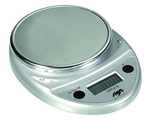 Sign Elektronische Briefwaage, 1 kg, Grau/silberfarben