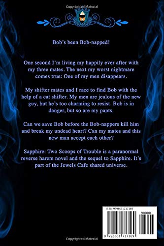 Amazon Com Sapphire Two Scoops Of Trouble A Paranormal Romantic Comedy Jewels Cafe 9798631717169 Delaney Eva Library Silver Springs Books