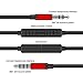 3.5mm Aux Cable,AITEE 1.25M/4.1FT Replacement Audio Cable with Microphone for Rugged Phone,Skullcandy Hesh, Hesh 2, Crusher, Grind Headphones,Car Stereo,Beats,MP3 and Apple,Android Devices