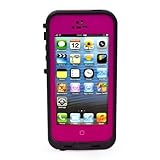 EVERMARKET(TM) Waterproof Shockproof Dirtproof Snowproof Protection Case Cover for Apple iPhone 5 5S - Hot Pink