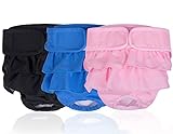 ACDOK Washable Female Dog Diapers, Puppy Diapers