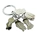 Anime Cartoon Naruto Keychains Metal Figures Pendants Key Chains (A)