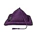 Peeramid Bookrest - Book Holder Stand for Hands Free Reading - Soft Pillow Design Holds Books, Tablets, E-Readers, Kindles & iPads – Use on The Bed, Couch, Floor, Desk, Table, Lap & More - Eggplant
