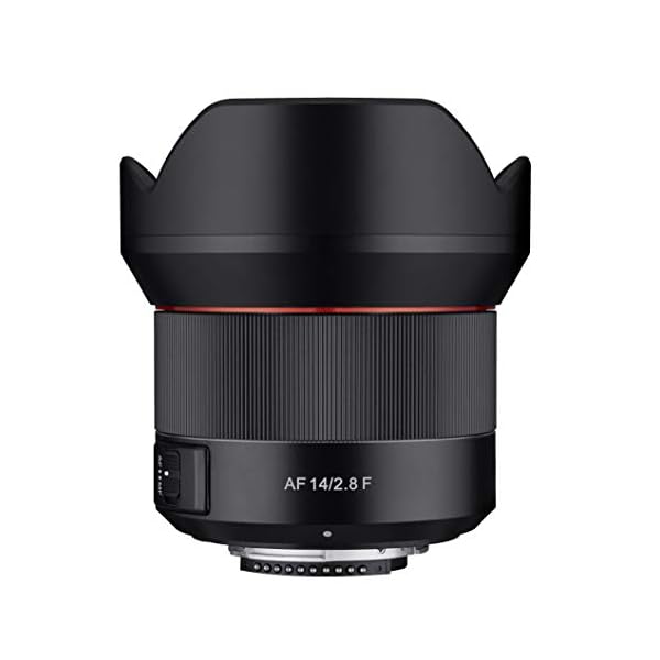 SAMYANG AF 14mm F2,8 kompatibel mit Nikon F - Autofokus Ultra Weitwinkel Objektiv mit 14 mm Festbrennweite für Vollformat Nikon DSLR Spiegelreflex Kameras mit Nikon-F Mount, Metallgehäuse