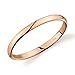 10k Yellow or White or Rose Gold Light Comfort Fit 2mm Wedding Band