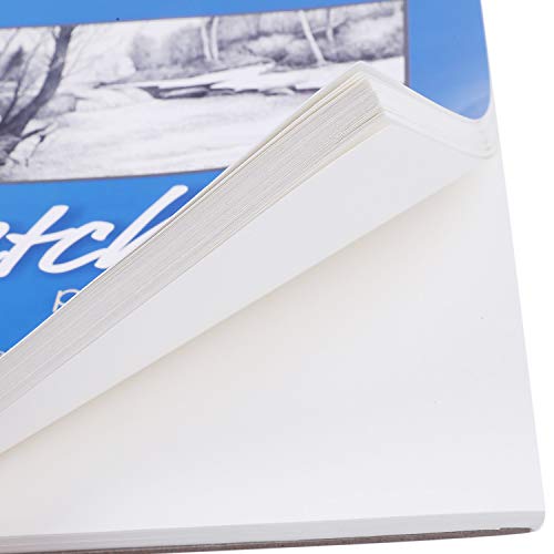H & B Sketch Book 9"X12", Drawing Pad 100-Sheets, Sketching Book for Drawings for Kids Wire Bound, Blank Page, Artist Sketch Pad, Durable Acid Free Drawing and Sketching Paper Book(1 Piece) - Thumbnail 7