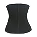 Atbuty Latex Waist Training Cincher Corset 25 Steel Boned Workout Body Shaper for Women (Small, Black)