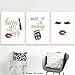 CHDITB Unframed Modern Fashion Women Art Print, Set of 4(8