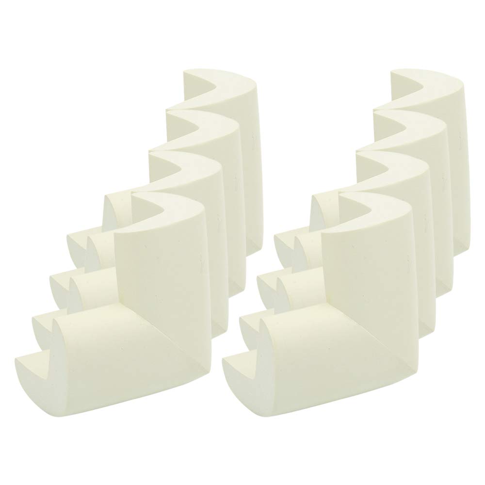 YOFASEN Baby Safety Corner Protectors Guards - Child Soft Thick Baby Safety Products Table Corner Furniture Protection, White (8 pcs)