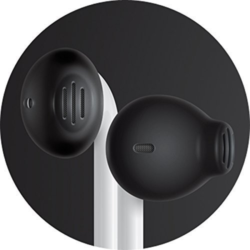 EarSkinz EarPod Covers (ES2) - Jet Black - for Apple iPhone 7...