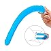 MATATA Realistic 13.2 Inch Double Dildo Dong Fake Penis Adult Sex Toys for Female Masturbation Blue