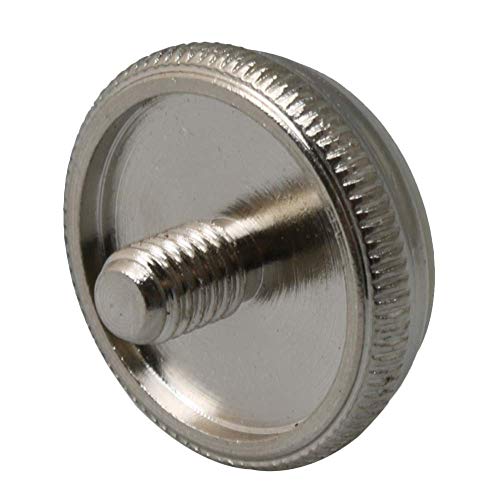 Lheng 3Pcs Trumpet Valve Finger Buttons Musical Instruments Accessories Silver with White Shell Inlay