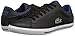 Lacoste Men's Grad Vulc Fashion Sneaker, Black/Blue, 10 M US