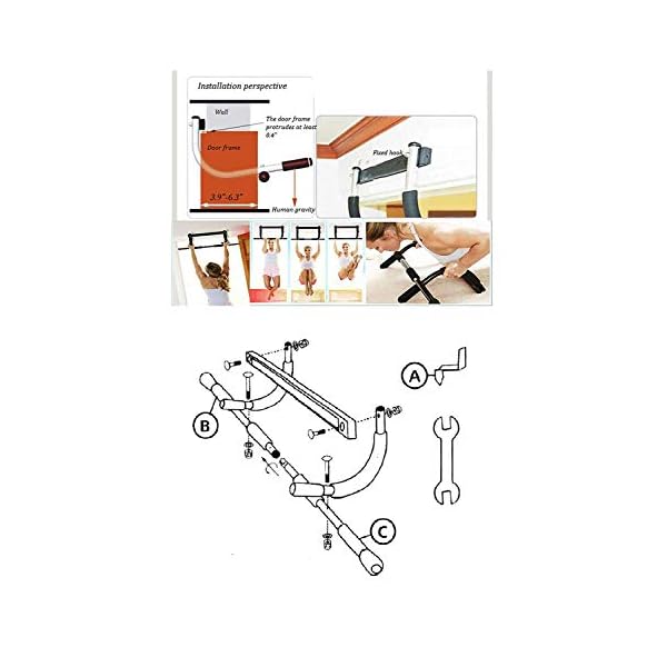 Dporticus Power Tower Workout Dip Station Multi-Function Home Gym Strength Training Fitness Equipment - Image 6