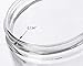 Large Clear Thick Glass Straight Sided Jar - 16 oz / 480 ml (4 Pack) + Labels