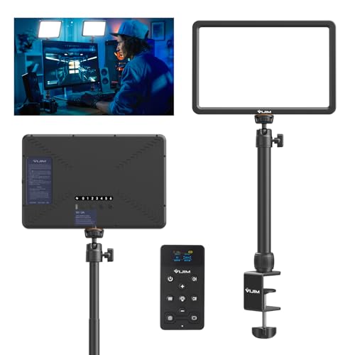 ULANZI K20 Key Light LED Videoleuchte mit Fernbedienung, Professionelles Studio LED Panel mit 600 Lumen und 10W, 11" Video Licht Dimmbare 2500K-9000K,